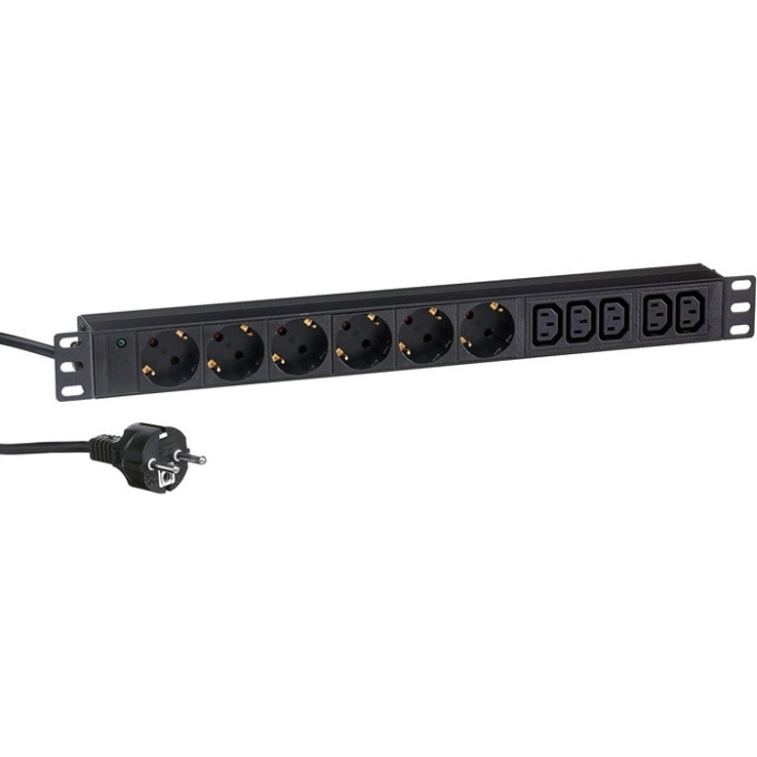 Блок розеток EXEGATE SERVERPRO PDU-19H011 AL-5C136S-EU2,5 EX280869RUS