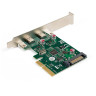 Контроллер EXEGATE EXE-313 (PCI-Ex4, 2xUSB 3,1 Type-C ext., разъем доп. Питания) EX283715RUS